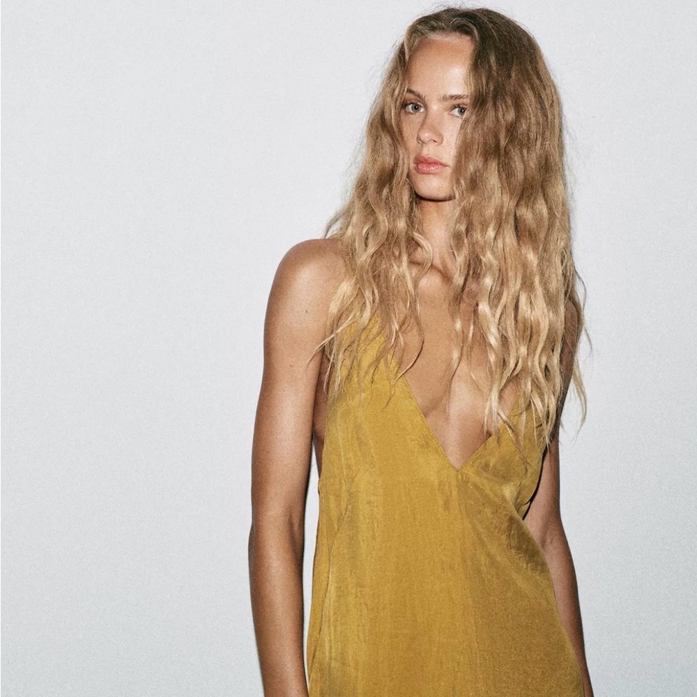 (SOLD) Zara Mustard Maxi Dress
